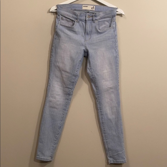 blue and white striped jeans - Picture 1 of 5